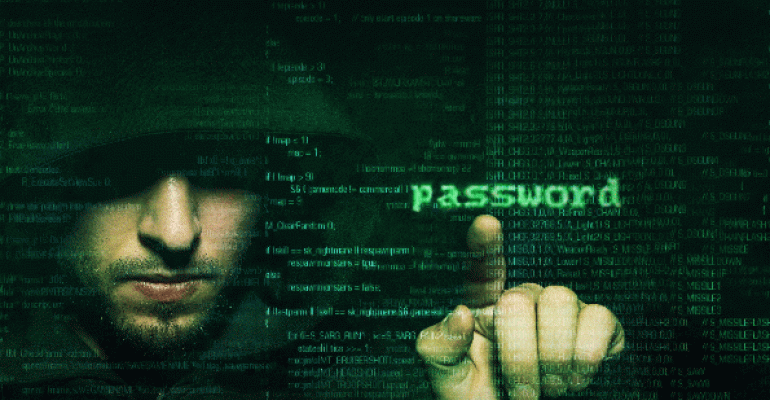 Cyber criminal stealing password
